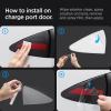 Spigen TapShield Protective Film and Wrap Set Designed for Tesla Model X Charge Port with All-in-One Installation Kit (Scratch-Free PPF) (Carbon Edition) [Compatible with Model X 2023 and After](Tesla Model S)