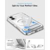 Spigen for iPhone 17 Pro Max Case, Ultra Hybrid S MagFit [TPU Covered Camera Control] [Kickstand] [Compatible with MagSafe] – Clear White(Clear White)