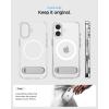 Spigen for iPhone 17 Pro Max Case, Ultra Hybrid S MagFit [TPU Covered Camera Control] [Kickstand] [Compatible with MagSafe] – Clear White(Clear White)
