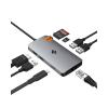 Spigen 8-in-1 USB C Hub Multiport Adapter 100W PD 3.0 microSD/SD Card Reader 5Gbps Data Port for MacBook Pro Air M1 M2 Steam Deck Dell XPS 4K 60Hz HDMI Ethernet USB C and 3 USB A Port