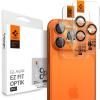 Spigen Camera Lens Screen Protector [GlasTR EZ Fit Optik Pro] Designed for iPhone 16 Pro Max/iPhone 16 Pro/iPhone 15 Pro Max/iPhone 15 Pro [Case Friendly] – Natural Titanium [2 Pack](Cosmic Orange)
