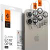 Spigen Camera Lens Screen Protector [GlasTR EZ Fit Optik Pro] Designed for iPhone 16 Pro Max/iPhone 16 Pro/iPhone 15 Pro Max/iPhone 15 Pro [Case Friendly] – Natural Titanium [2 Pack](Natural Titanium)