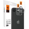 Spigen Camera Lens Screen Protector [GlasTR Optik Pro] designed for iPhone 16e – Black [2 Pack]