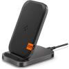 Spigen [Designed for Samsung] Super Fast Wireless Charger Stand for Samsung Galaxy Z Fold Flip 6 5 4 3 S25 Ultra S25 Plus S25 S24 Ultra Plus S23 S22 and More [No Adapter Included](Stand)