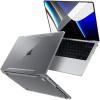 Spigen MacBook Pro 16″ Thin Fit Crystal Clear & MacP16 Glas.tR Slim FC Black(Tape/1P)
