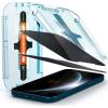 Spigen Tempered Glass Screen Protector [GlasTR EZ FIT- Privacy] Designed for iPhone 12 Pro Max – 2 Pack