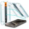 Spigen Tempered Glass Screen Protector [GlasTR EZ FIT] designed for iPhone 15 Pro Max [Case Friendly] – 2 Pack(iPhone 15 Pro Max)
