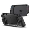 Spigen for Nintendo Switch 2 Case, Ultra Hybrid Designed for Switch 2 (2025) Dockable Cover with Detachable Joy-Con – Frost Black(Black (Kickstand Compatible))