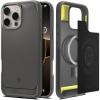 Spigen for iPhone 17 Pro Max Case, Rugged Armor MagFit [TPU Covered Camera Control] [Compatible with MagSafe] – Matte Black(Gray)