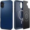 Spigen for iPhone 17 Pro Max Case, Thin Fit MagFit [TPU Covered Camera Control] [Compatible with MagSafe] – Black(Navy Blue)