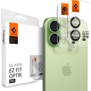 Spigen Camera Lens Screen Protector [GlasTR EZ Fit Optik Pro] Designed for iPhone 17 [Case Friendly] – Lavender [2 Pack](Sage)