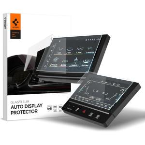 Spigen Tempered Glass Screen Protector [GlasTR Slim] designed for Audi Q6 e-tron (2024-2019), Audi Q7 (2026-2020), Audi Q8 (2026-2018) Dashboard Touchscreen – Matte/Anti Finger Print