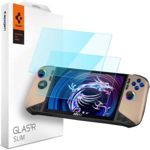 Spigen Tempered Glass Screen Protector [GlasTR Slim] designed for MSI Claw 8 Ai – 2 Pack