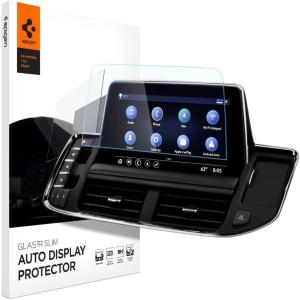 Spigen Tempered Glass Screen Protector [Glas.tR Slim] designed for Chevrolet Tahoe (2024-2021), Suburban (2024-2021), GMC Yukon (2024-2021) 10.2 inch Touchscreen – Matte/Anti Finger Print