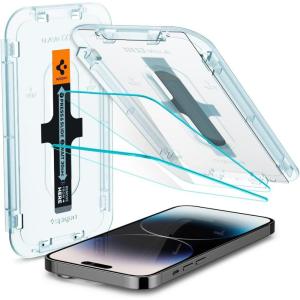 Spigen Tempered Glass Screen Protector designed for iPhone 14 Plus/iPhone 13 Pro Max [2 Pack](iPhone 14 Pro)