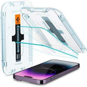 Spigen Tempered Glass Screen Protector designed for iPhone 14 Plus/iPhone 13 Pro Max [2 Pack](iPhone 14 Pro Max)
