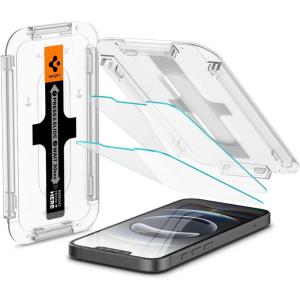 Spigen Tempered Glass Screen Protector designed for iPhone 14 Plus/iPhone 13 Pro Max [2 Pack](iPhone 16e / iPhone 14 / iPhone 13 Pro / iPhone 13)