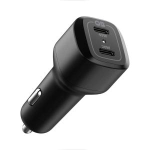Spigen for USB C Car Charger, 65W Dual USB Car Charger Fast Charge(PD 3.0 45W+20W) Compatible with iPhone 17 16 Pro Max Plus 15 14 13 Mini Pixel MacBook iPad Pro M4 Air M2Galaxy S24 S23 Ultra Note