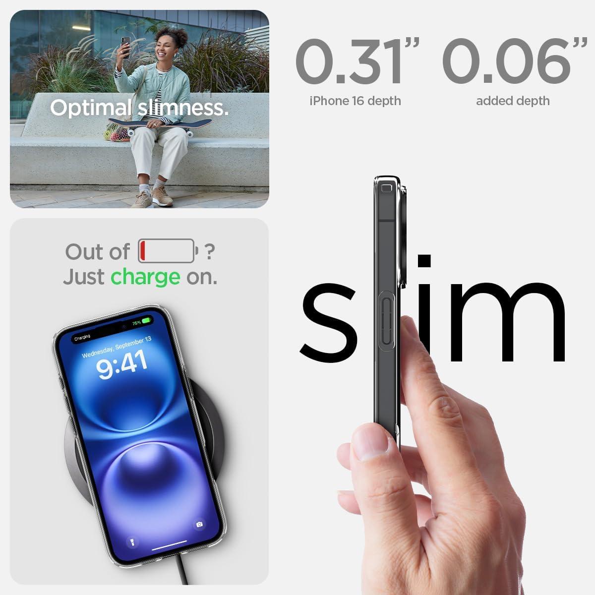 imageSpigen Liquid Crystal Designed for iPhone 16 Case MilitaryGrade Protection Crystal ClearCrystal Quartz