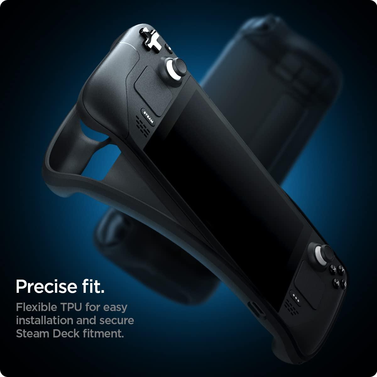 imageSpigen Rugged Armor Case Compatible with Steam Deck LCD 2022 Steam Deck OLED 2023 Matte Black