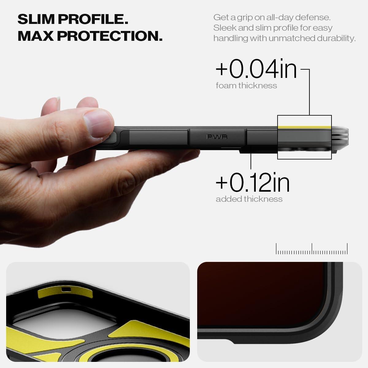 imageSpigen for iPhone 16 Case Tough Armor Ai MagFit Compatible with Magsafe Kickstand MilitaryGrade Protection BlackGunmetal