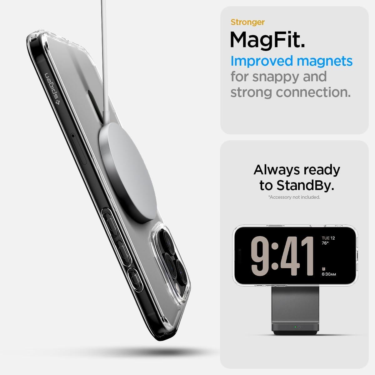 imageSpigen for iPhone 16 Pro Ultra Hybrid T MagFit Camera Control Button Compatible with Magsafe GraphiteGraphite