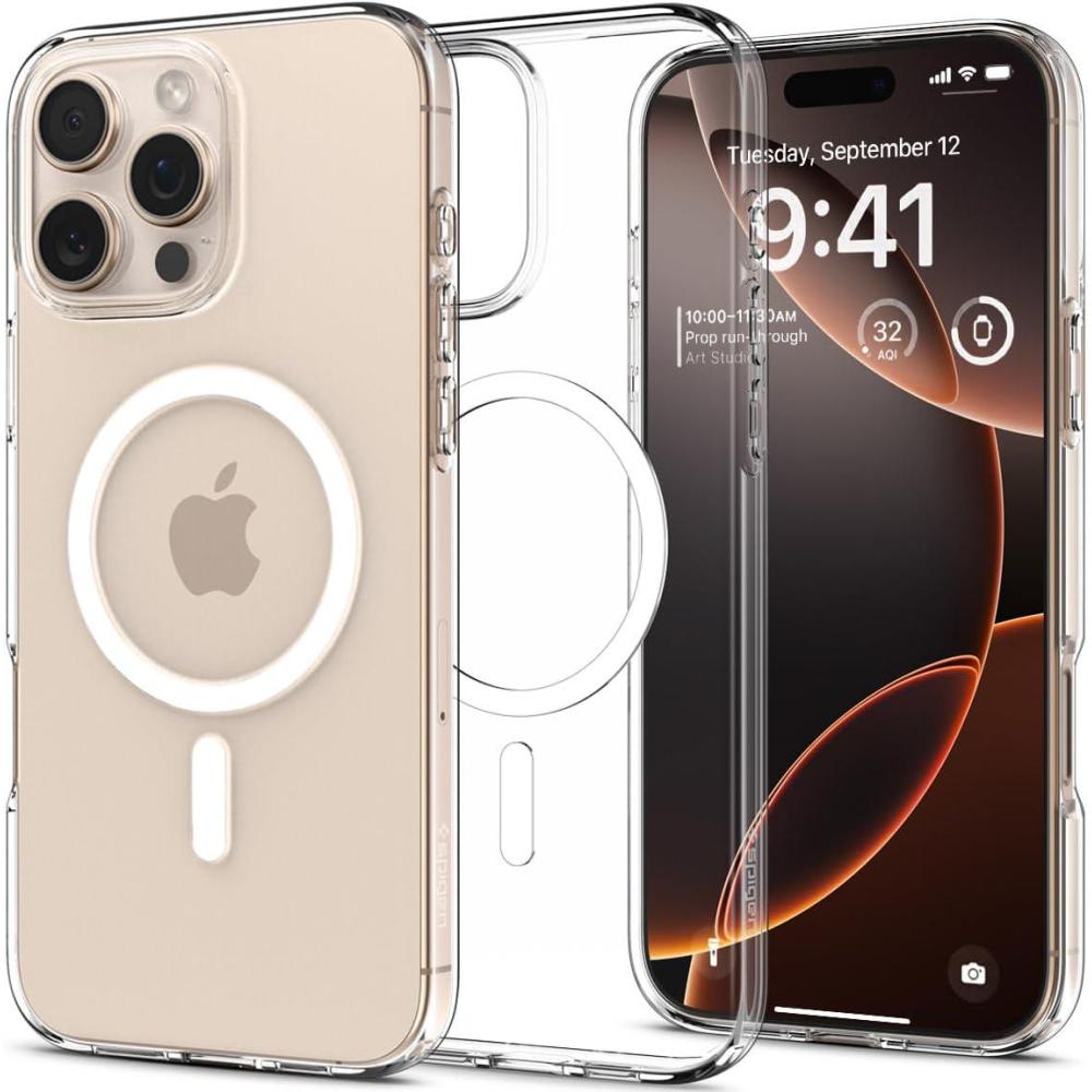 imageSpigen Liquid Crystal MagFit Designed for iPhone 16 Pro Case MilitaryGrade Protection  Crystal ClearCrystal Clear