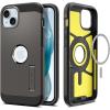 Spigen for iPhone 16 Case, Tough Armor (Ai) MagFit [Compatible with Magsafe] [Kickstand] [Military-Grade Protection] – Black(Gunmetal)