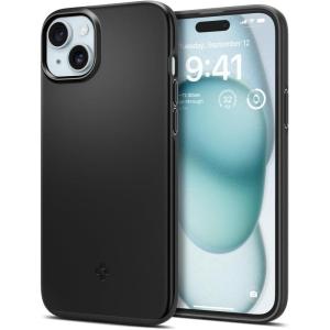 Spigen Thin Fit Designed for iPhone 15 Case (2023) [Hard Shell] [Military-Grade Protection] – Black | 2023, Hard Shell(Black)