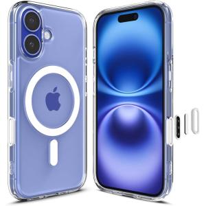 Spigen for iPhone 16 Pro, Ultra Hybrid T MagFit [Camera Control Button] [Compatible with Magsafe] – Graphite(Clear)