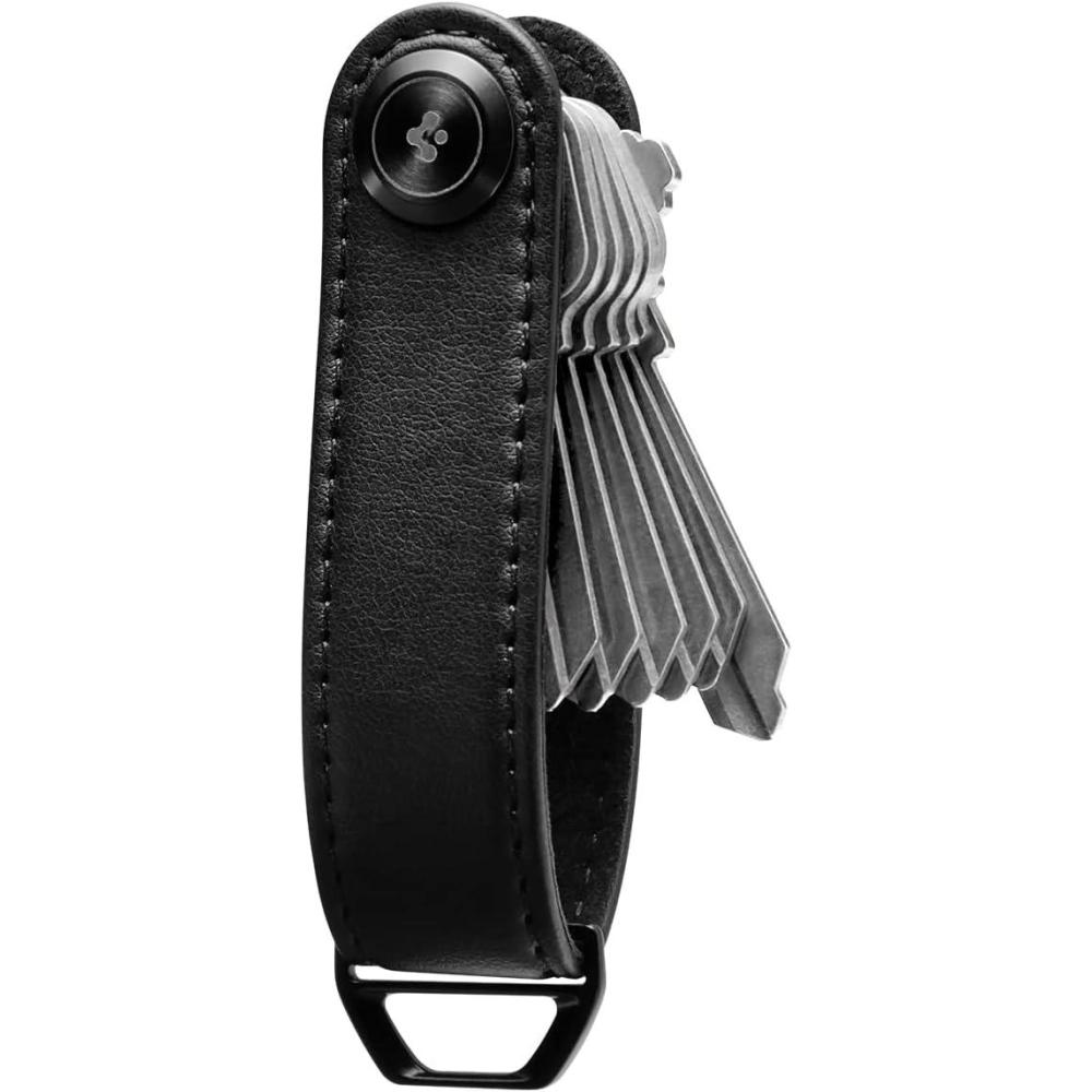 imageSpigen Valentinus Pro Key Organizer Designed for AirTag Case Holder Keychain Keyring Up to 56 KeysBlack