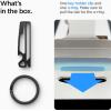 Spigen Life Metal Fit Titanium Belt Loop Key Ring Clip Holder, Car Keychain Key Clip for Belt, Bottle Opener Key Chain Ring for Men and Women – Black(Black)