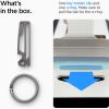 Spigen Life Metal Fit Titanium Belt Loop Key Ring Clip Holder, Car Keychain Key Clip for Belt, Bottle Opener Key Chain Ring for Men and Women – Black(Gunmetal)