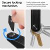 Spigen Valentinus Pro Key Organizer Designed for AirTag Case, Holder, Keychain, Keyring Up to 5-6 Keys(Black)