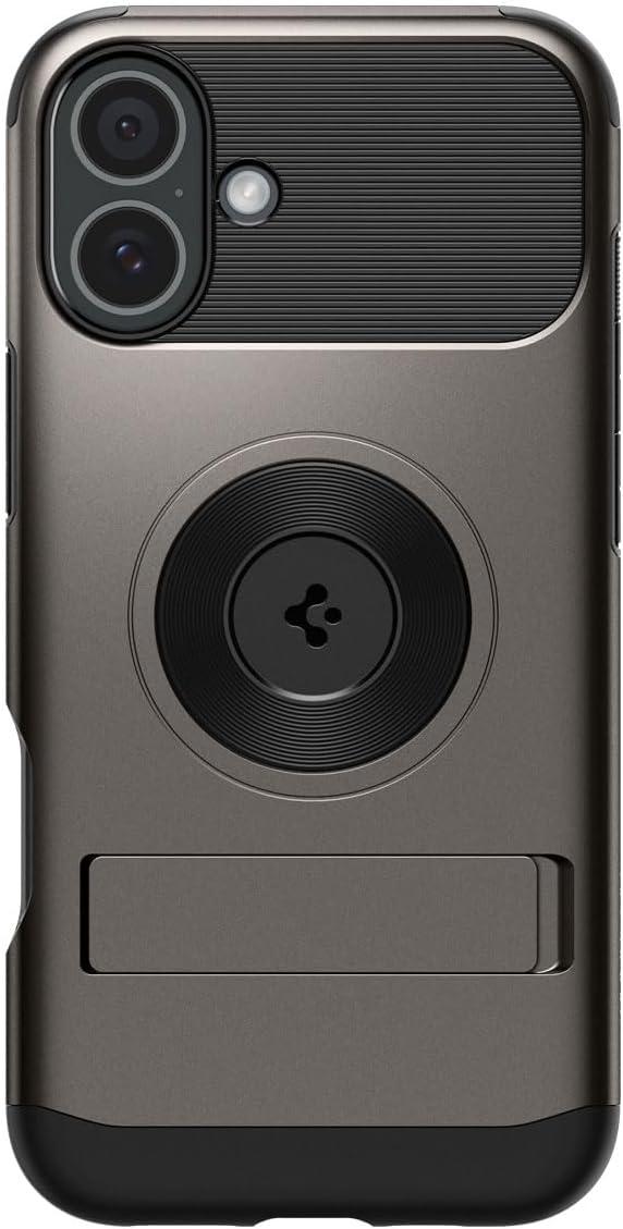 imageSpigen Slim Armor MagFit Designed for iPhone 16 Case 2024 MilitaryGrade Protection Compatible with MagSafe Gunmetal