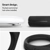 Caseology by Spigen Vault Designed for AirTag Keychain Holder Case Compatible with Keys, Bags, Pets, Backpacks and Everyday Essentials (Device Not Included) – Matte Black(Matte Black)