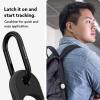 Caseology by Spigen Vault Designed for AirTag Keychain Holder Case Compatible with Keys, Bags, Pets, Backpacks and Everyday Essentials (Device Not Included) – Matte Black(Matte Black)