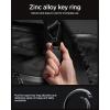 Spigen AT200 Designed for AirTag 2nd Gen (2026) & 1st Gen Keychain Case Cover Holder for Bags Keys Backpacks Luggage Pet Collars (Device Not Included) – Black