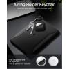 Spigen AT200 Designed for AirTag 2nd Gen (2026) & 1st Gen Keychain Case Cover Holder for Bags Keys Backpacks Luggage Pet Collars (Device Not Included) – Black