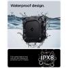 Spigen Tough Armor IP Designed for AirTag 2nd Gen (2026) & 1st Gen Waterproof Case Cover Holder Adhesive Mount for Outdoor Activities Sports Equipment and More (Device Not Included) – Black (1 Pack)(Black)