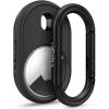 Caseology by Spigen Vault Designed for AirTag Keychain Holder Case Compatible with Keys, Bags, Pets, Backpacks and Everyday Essentials (Device Not Included) – Matte Black(Matte Black)