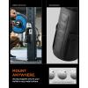 Spigen Life Magnetic Gym Bag for Men Tumbler Carrier Holder Bag for 20oz–40oz Water Bottles w/Molle System, Phone Pocket, Drawstring/Cord Lock, D-Ring Strap, Waterproof(Black)