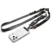 Spigen for Multi-Functional Phone Crossbody & Wrist Strap, Detachable Magnetic Buckle Lanyard with MOLLE Attachment, D-Ring & Snap Hook Compatible w/Phone Cases, Keychains, AirPods, EDC Gear – Black
