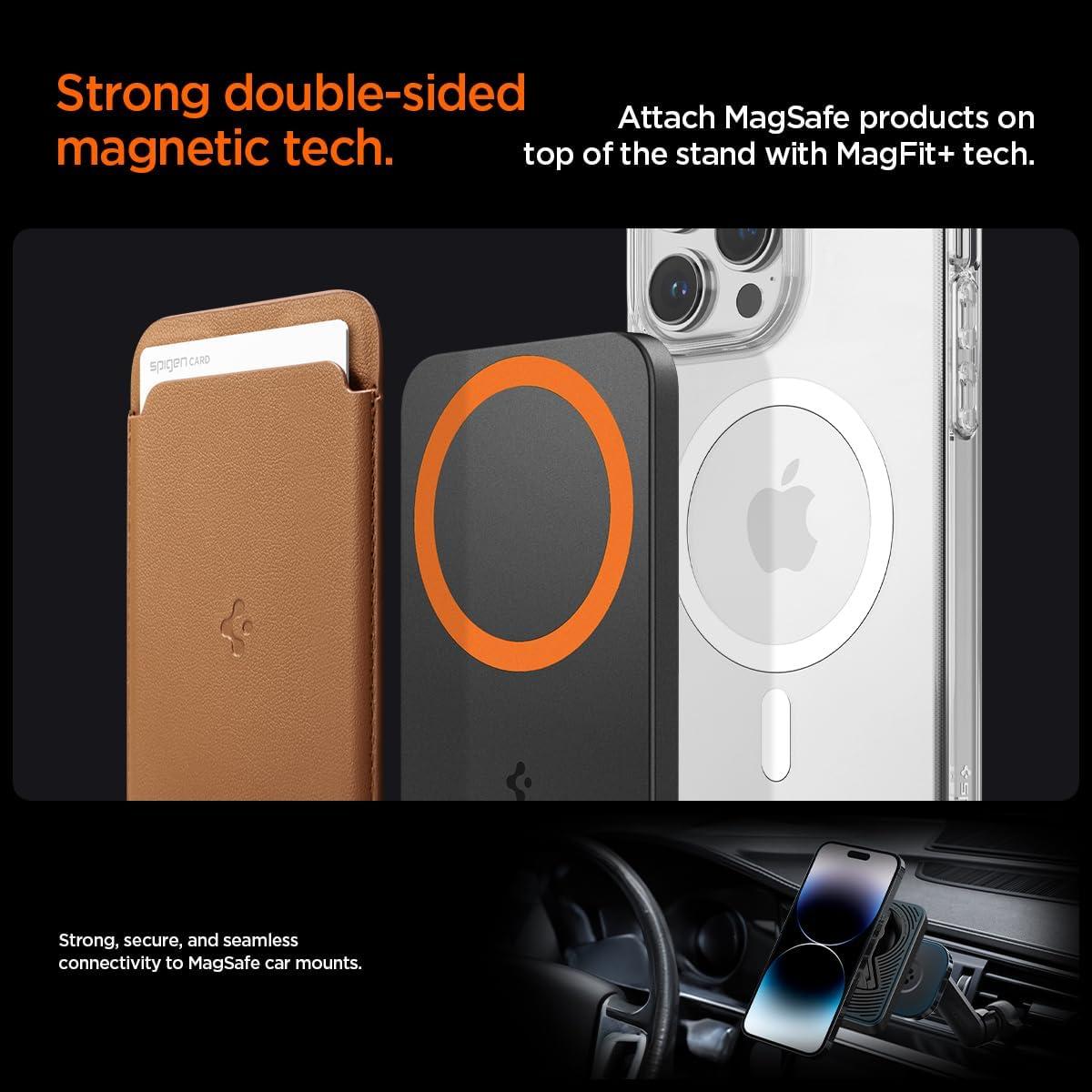 imageSpigen S319 MagFit Tripod Phone Stand Compatible with iPhone 171615141312 Pixel 10a10ProPro XLFold Series Adjustable Angle MagSafe Compatible Selfie Stick Tripod Black