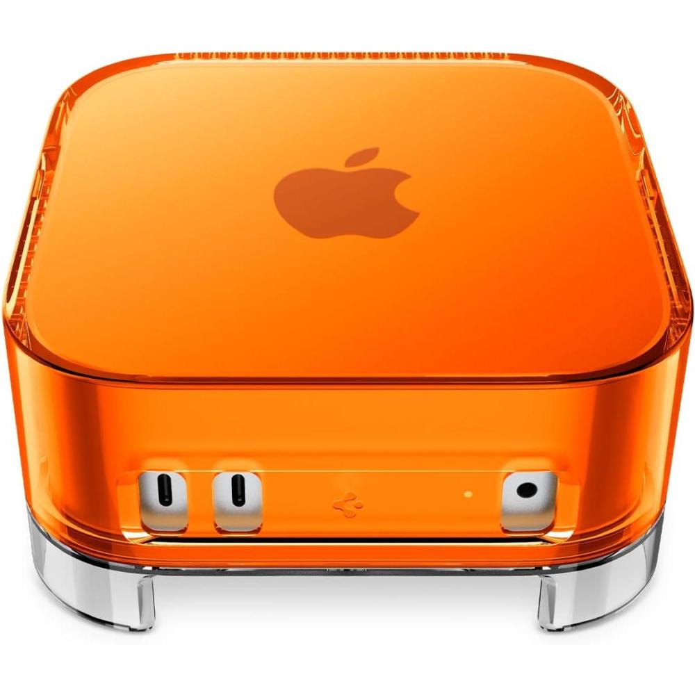 imageSpigen for Mac mini M4M4 Pro 2024 Transparent Filter Case Stand Built in AirFilter Desktop PVC Dust Prevention Ventilation Classic C1 Bondi BlueClassic C1 Tangerine