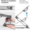 Spigen ArcDock Laptop Stand with 6 in 1 Hub USB-A 3.0, USB-C 3.0, PD 100W, 4K 60Hz HDMI Universal Adjustable Folding Laptop Dock with 360 Rotating Base – Space Grey(Cable Organizer Stand)