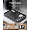 Spigen Modern Valet Tray Premium PU Storage Stylish Organizer Designed for Entryway Bedside Nightstand Desk for Key, Wallet, Watch, Phone, Jewelry, and Everyday Carry Accessories – Black (Catchall)(Black)