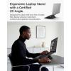 Spigen Slim Fold Portable Laptop Stand Keyboard Riser Foldable Ergonomic Angle Lift Anti-Slip Compatible with MacBook Neo, MacBook Air, MacBook Pro 11″-16″ and iPad/Air/Pro and More – Black (LD201-S4)(LD201-S9)