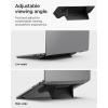 Spigen Slim Fold Portable Laptop Stand Keyboard Riser Foldable Ergonomic Angle Lift Anti-Slip Compatible with MacBook Neo, MacBook Air, MacBook Pro 11″-16″ and iPad/Air/Pro and More – Black (LD201-S4)(LD201-S3)