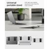 Spigen Slim Fold Portable Laptop Stand Keyboard Riser Foldable Ergonomic Angle Lift Anti-Slip Compatible with MacBook Neo, MacBook Air, MacBook Pro 11″-16″ and iPad/Air/Pro and More – Black (LD201-S4)(LD201-S2)